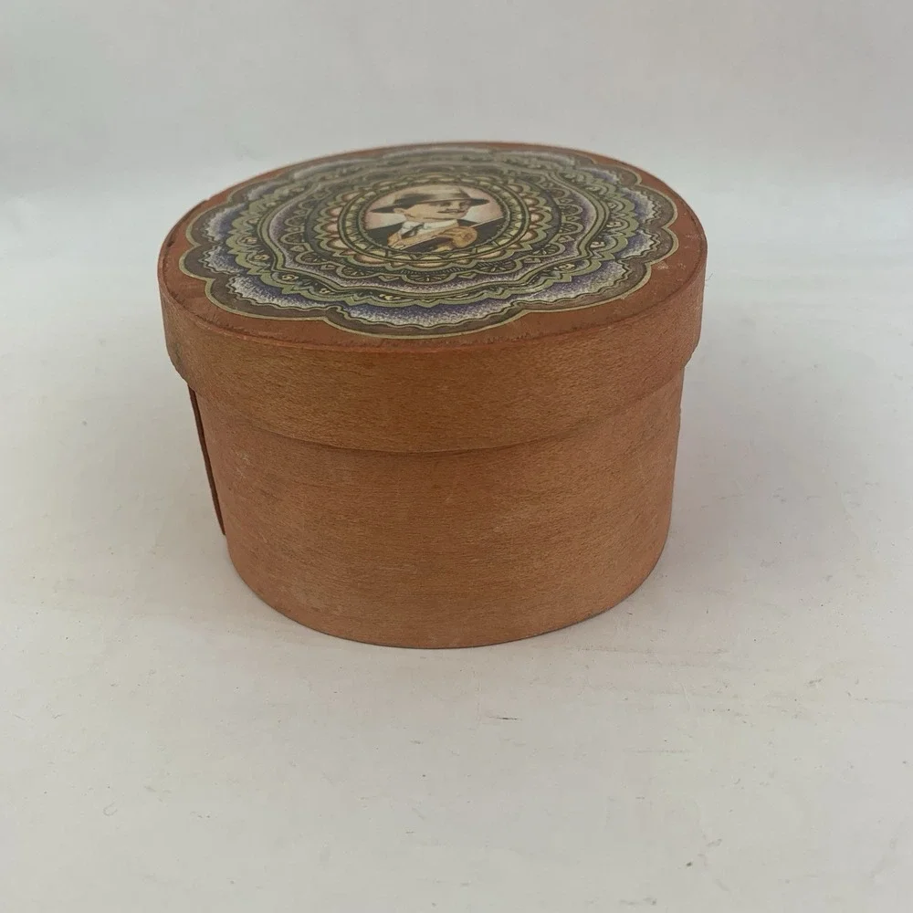 Vintage Dodo Designs Wooden Trinket Box Weird Decor England Button Stash Box